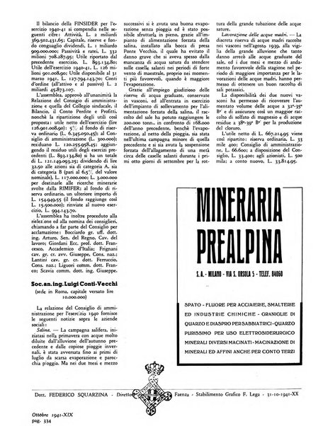 L'industria mineraria d'Italia e d'oltremare rassegna mensile della Federazione nazionale fascista degli esercenti le industrie estrattive