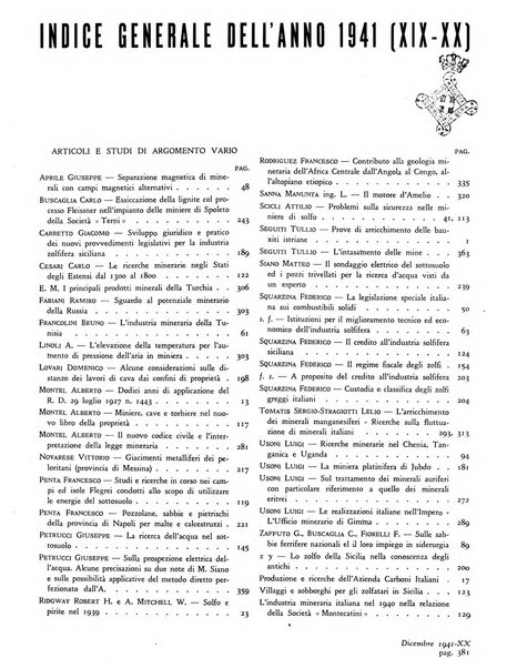 L'industria mineraria d'Italia e d'oltremare rassegna mensile della Federazione nazionale fascista degli esercenti le industrie estrattive