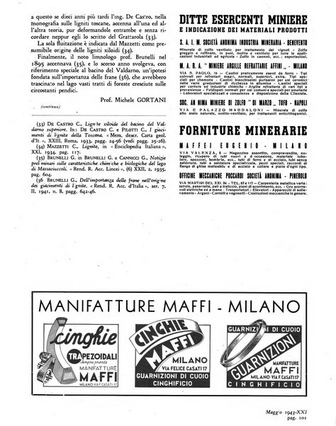 L'industria mineraria d'Italia e d'oltremare rassegna mensile della Federazione nazionale fascista degli esercenti le industrie estrattive