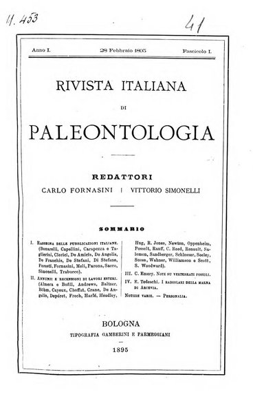 Rivista italiana di paleontologia