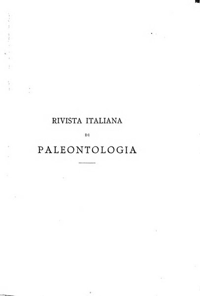 Rivista italiana di paleontologia