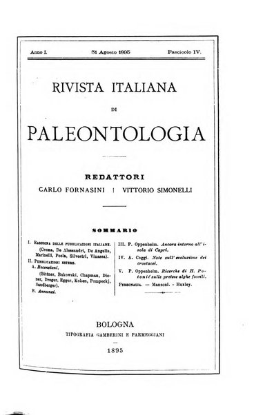 Rivista italiana di paleontologia