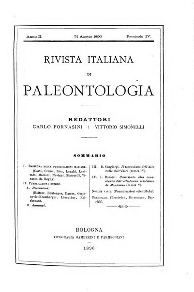 Rivista italiana di paleontologia