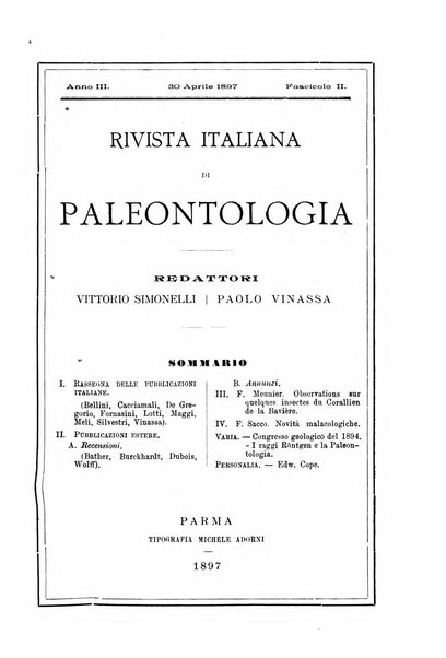 Rivista italiana di paleontologia