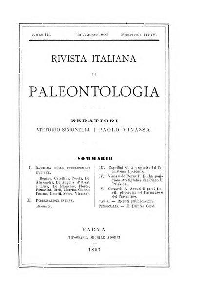 Rivista italiana di paleontologia