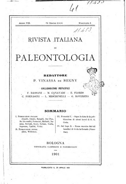 Rivista italiana di paleontologia