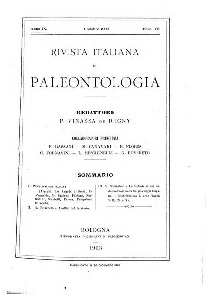 Rivista italiana di paleontologia