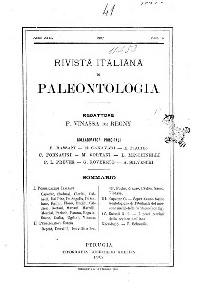 Rivista italiana di paleontologia