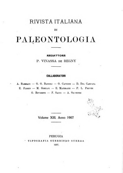 Rivista italiana di paleontologia