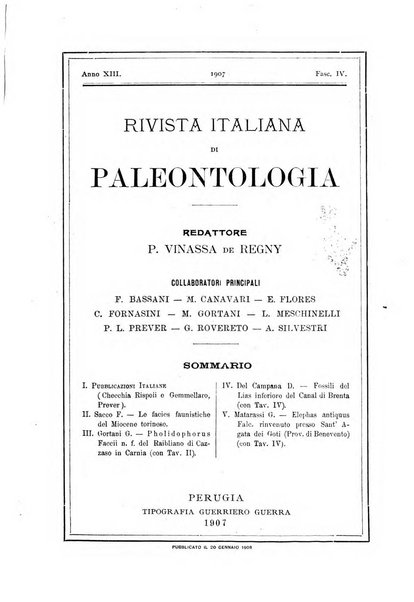 Rivista italiana di paleontologia