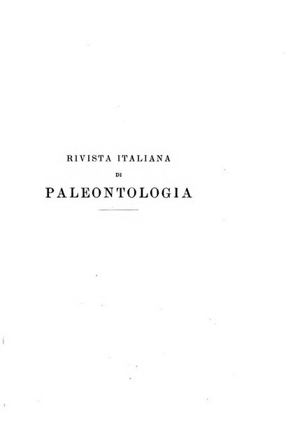 Rivista italiana di paleontologia