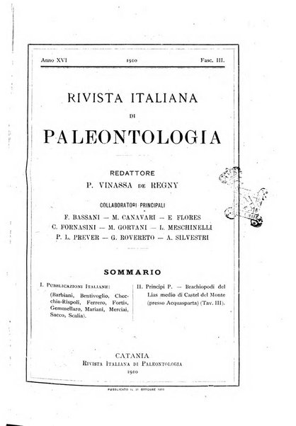 Rivista italiana di paleontologia