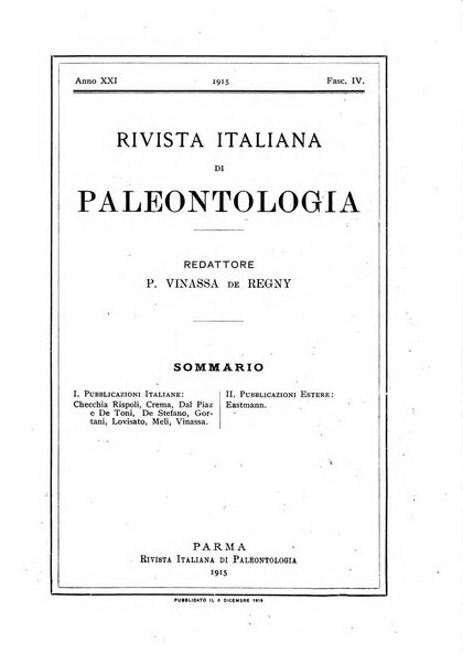 Rivista italiana di paleontologia