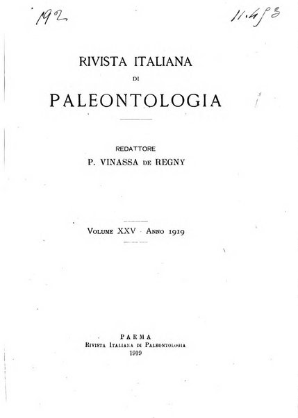 Rivista italiana di paleontologia