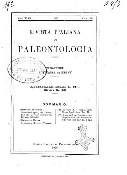 Rivista italiana di paleontologia