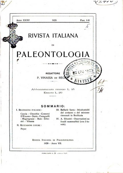 Rivista italiana di paleontologia