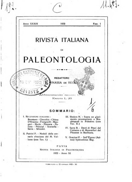 Rivista italiana di paleontologia