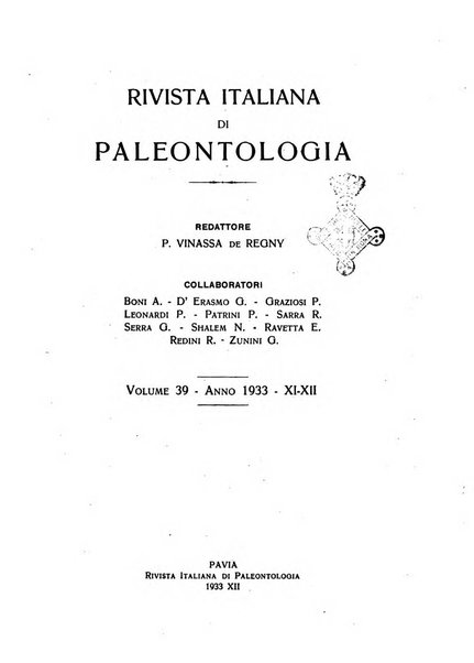 Rivista italiana di paleontologia