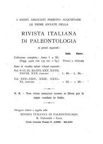 Rivista italiana di paleontologia