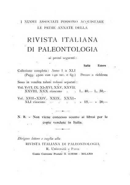 Rivista italiana di paleontologia