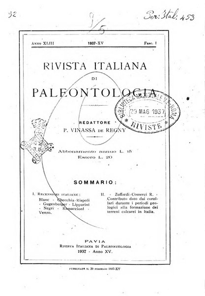 Rivista italiana di paleontologia