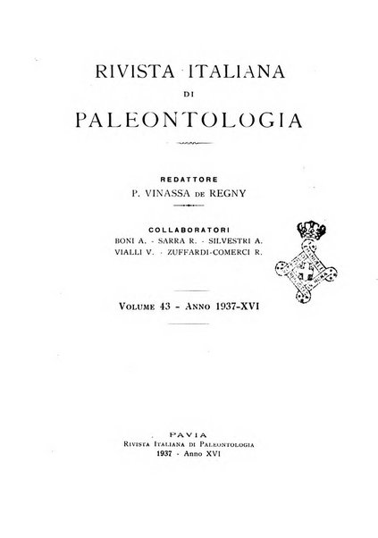 Rivista italiana di paleontologia