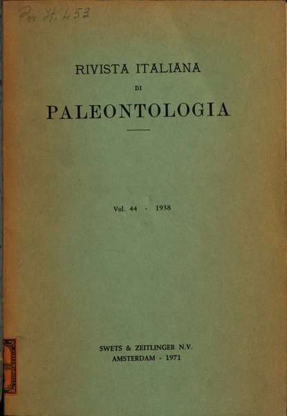 Rivista italiana di paleontologia