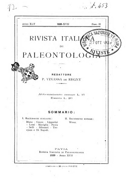 Rivista italiana di paleontologia