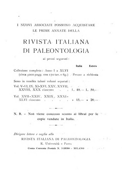 Rivista italiana di paleontologia