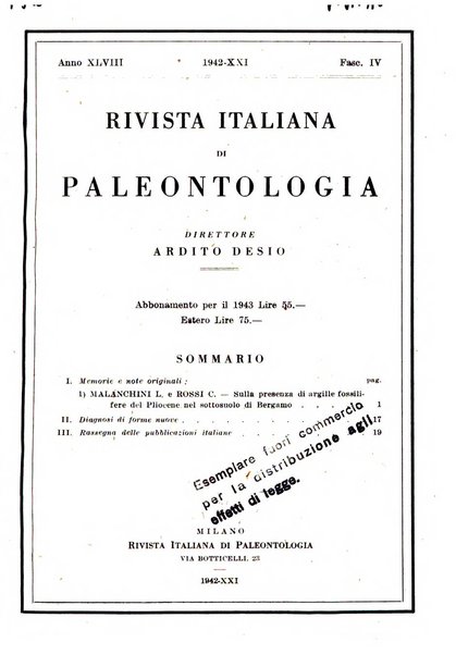 Rivista italiana di paleontologia