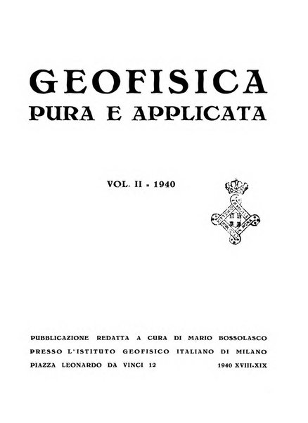 Geofisica pura e applicata