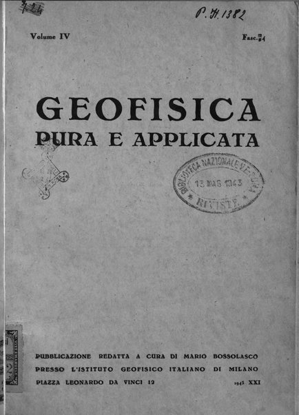 Geofisica pura e applicata