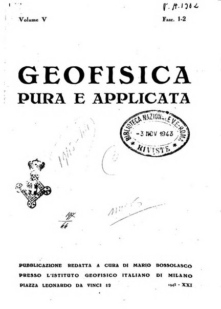 Geofisica pura e applicata