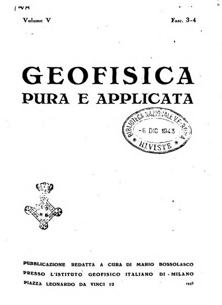 Geofisica pura e applicata