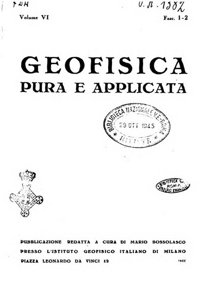 Geofisica pura e applicata