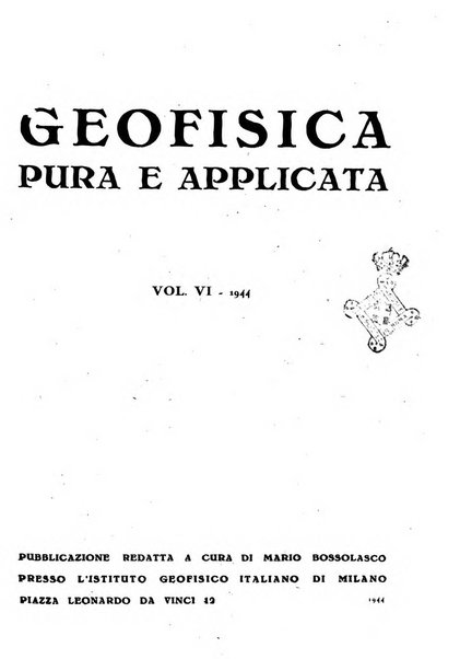 Geofisica pura e applicata