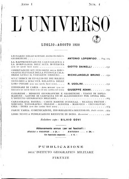 L'universo rivista mensile