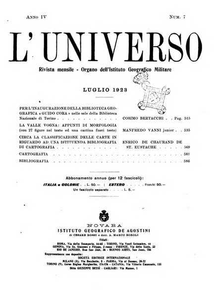 L'universo rivista mensile