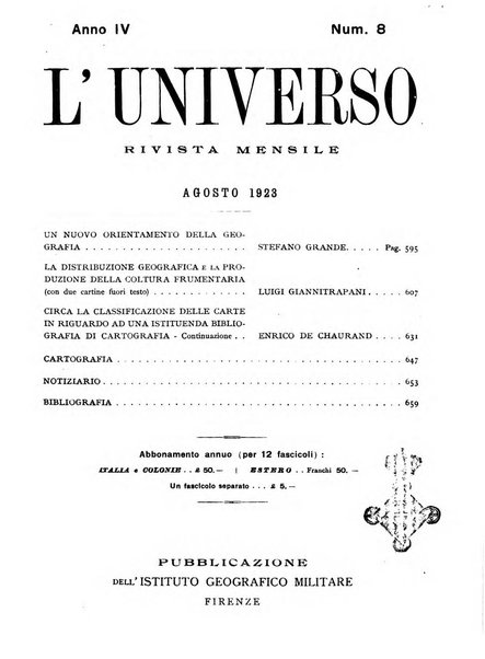 L'universo rivista mensile