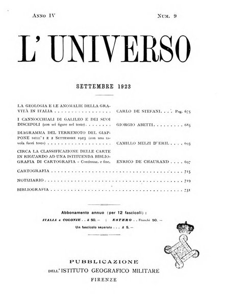 L'universo rivista mensile