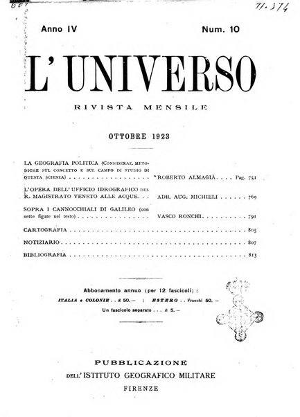 L'universo rivista mensile