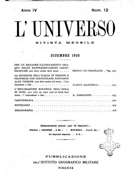 L'universo rivista mensile