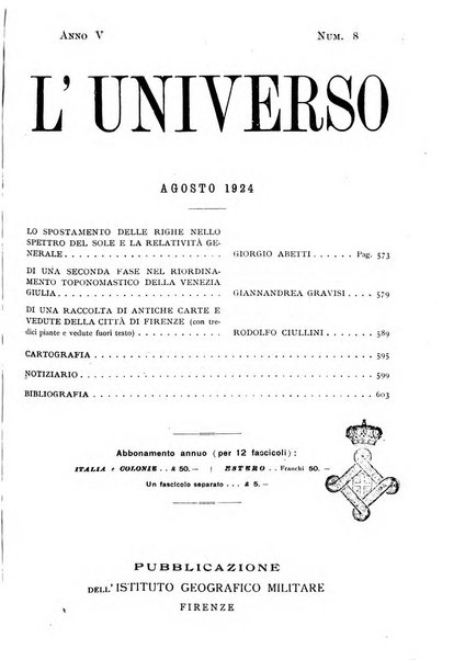 L'universo rivista mensile