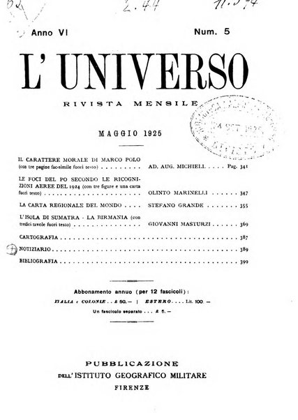 L'universo rivista mensile