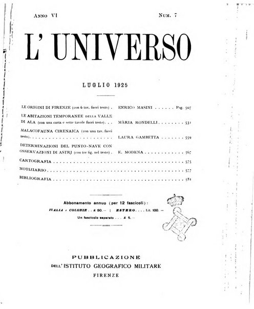 L'universo rivista mensile