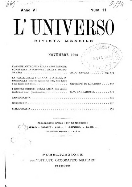 L'universo rivista mensile