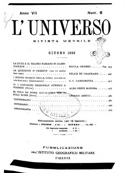 L'universo rivista mensile