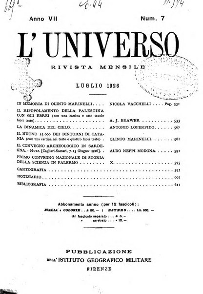 L'universo rivista mensile