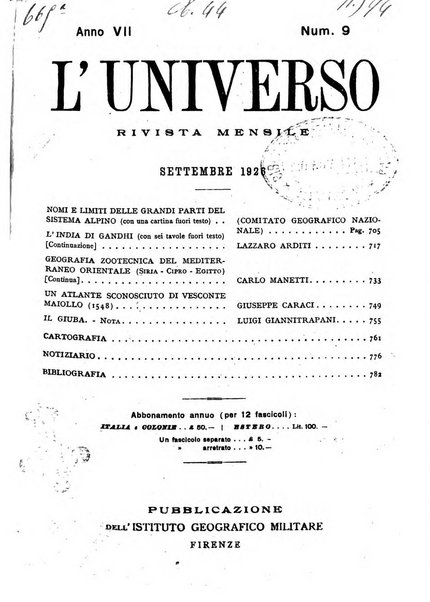 L'universo rivista mensile