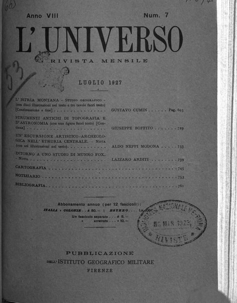 L'universo rivista mensile